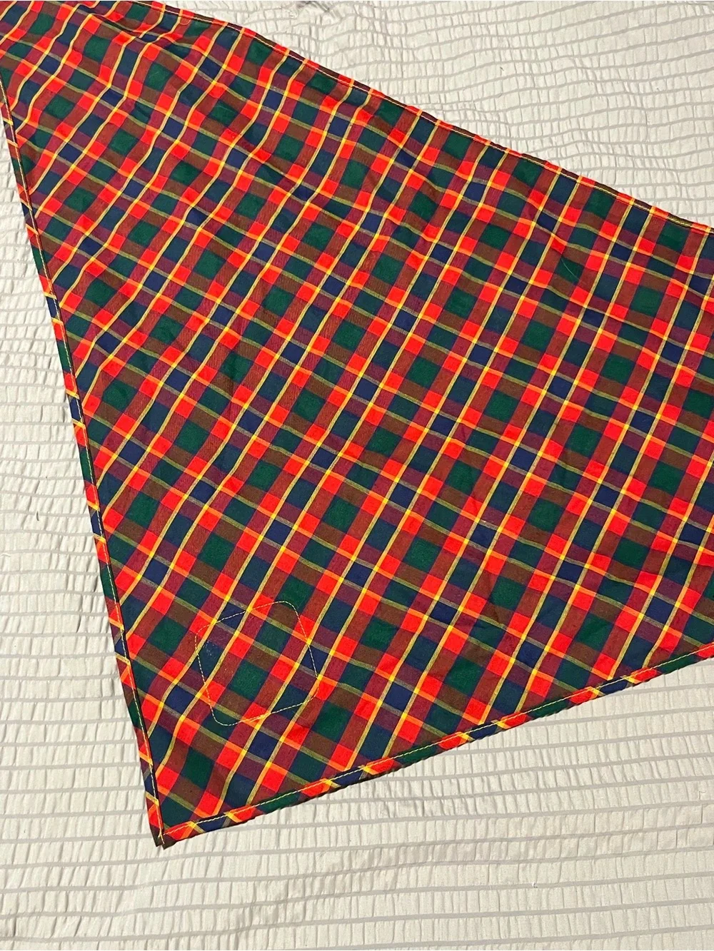 BSA Cub Scouts Plaid Neckerchief Bandana Scarf Uniform Accessory